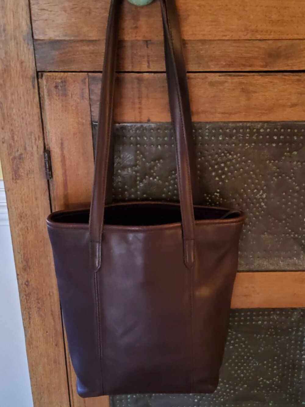 Vintage Coach Classic Lunch Tote in Mahogony 9077